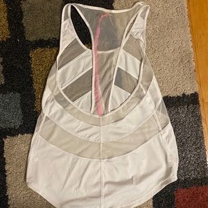 Size 8 lululemon loose white tank